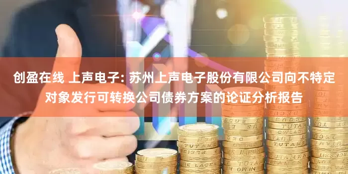 创盈在线 上声电子: 苏州上声电子股份有限公司向不特定对象发行可转换公司债券方案的论证分析报告